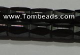 CMH105 15.5 inches 5*8mm faceted tube magnetic hematite beads