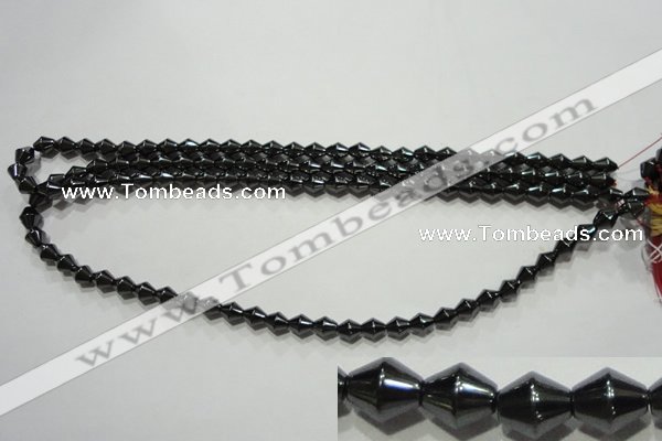 CMH132 15.5 inches 6*7mm bicone magnetic hematite beads