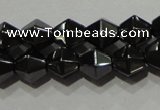 CMH135 15.5 inches 6*6mm faceted bicone magnetic hematite beads