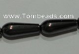 CMH139 15.5 inches 6*16mm teardrop magnetic hematite beads