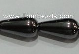 CMH140 15.5 inches 8*16mm teardrop magnetic hematite beads