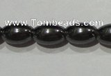 CMH147 15.5 inches 6*9mm rice magnetic hematite beads wholesale