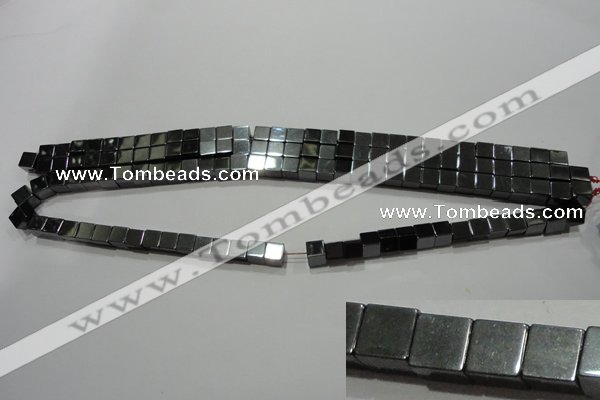 CMH160 15.5 inches 6*6mm cube magnetic hematite beads wholesale