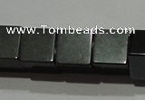 CMH161 15.5 inches 8*8mm cube magnetic hematite beads wholesale