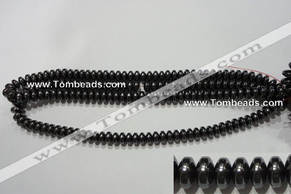 CMH167 15.5 inches 5*8mm rondelle magnetic hematite beads