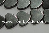 CMH175 15.5 inches 10*10mm heart magnetic hematite beads wholesale