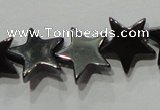 CMH177 15.5 inches 10*10mm star magnetic hematite beads wholesale