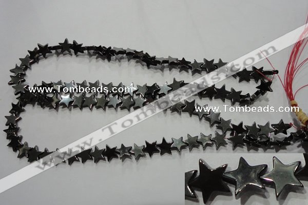 CMH177 15.5 inches 10*10mm star magnetic hematite beads wholesale