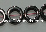 CMH179 15.5 inches 12mm donut magnetic hematite beads wholesale