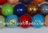 CMJ1013 15.5 inches 10mm round mixed Mashan jade beads wholesale