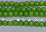 CMJ113 15.5 inches 4mm round Mashan jade beads wholesale