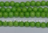 CMJ113 15.5 inches 4mm round Mashan jade beads wholesale