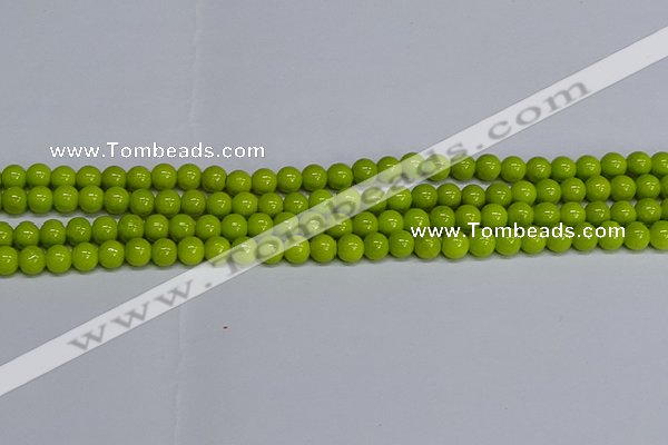 CMJ219 15.5 inches 6mm round Mashan jade beads wholesale