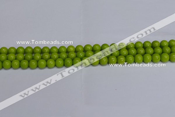 CMJ269 15.5 inches 8mm round Mashan jade beads wholesale