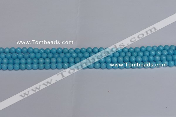 CMJ274 15.5 inches 4mm round Mashan jade beads wholesale