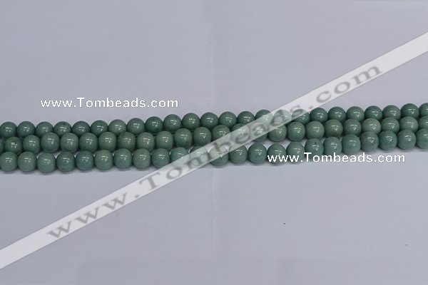 CMJ283 15.5 inches 8mm round Mashan jade beads wholesale