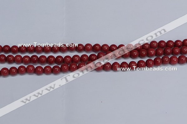 CMJ318 15.5 inches 8mm round Mashan jade beads wholesale