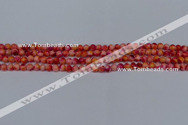 CMJ400 15.5 inches 4mm round rainbow jade beads wholesale