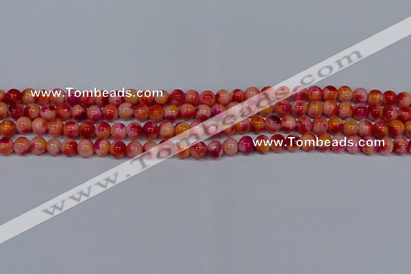 CMJ401 15.5 inches 6mm round rainbow jade beads wholesale