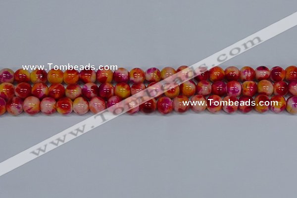 CMJ403 15.5 inches 10mm round rainbow jade beads wholesale