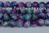 CMJ408 15.5 inches 6mm round rainbow jade beads wholesale