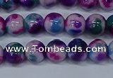 CMJ409 15.5 inches 8mm round rainbow jade beads wholesale