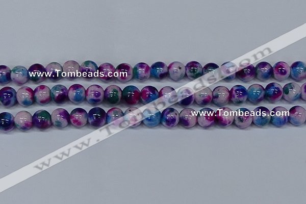 CMJ411 15.5 inches 12mm round rainbow jade beads wholesale