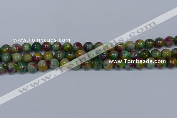 CMJ417 15.5 inches 10mm round rainbow jade beads wholesale