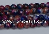 CMJ428 15.5 inches 4mm round rainbow jade beads wholesale