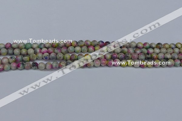 CMJ436 15.5 inches 6mm round rainbow jade beads wholesale