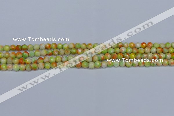 CMJ450 15.5 inches 6mm round rainbow jade beads wholesale