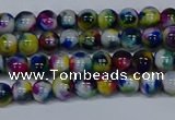 CMJ463 15.5 inches 4mm round rainbow jade beads wholesale