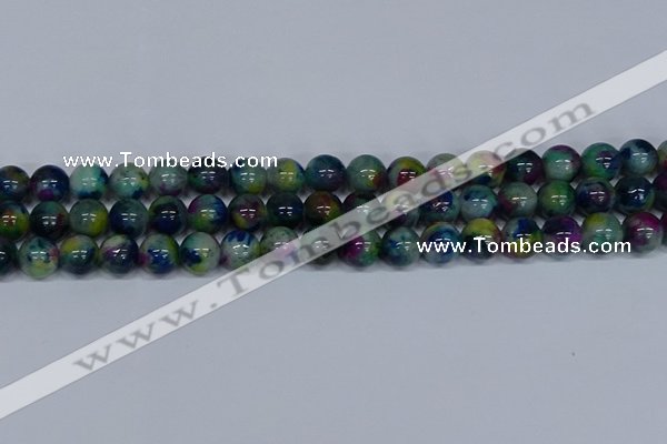 CMJ467 15.5 inches 12mm round rainbow jade beads wholesale