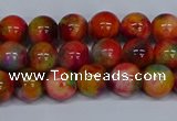 CMJ472 15.5 inches 8mm round rainbow jade beads wholesale