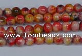 CMJ484 15.5 inches 4mm round rainbow jade beads wholesale