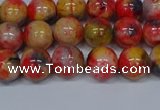 CMJ486 15.5 inches 8mm round rainbow jade beads wholesale