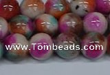 CMJ495 15.5 inches 12mm round rainbow jade beads wholesale