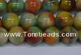 CMJ502 15.5 inches 12mm round rainbow jade beads wholesale