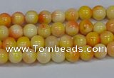 CMJ505 15.5 inches 4mm round rainbow jade beads wholesale