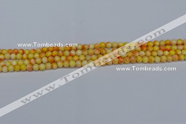 CMJ505 15.5 inches 4mm round rainbow jade beads wholesale