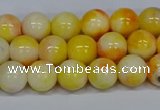 CMJ507 15.5 inches 8mm round rainbow jade beads wholesale