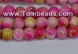 CMJ513 15.5 inches 6mm round rainbow jade beads wholesale