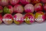 CMJ516 15.5 inches 12mm round rainbow jade beads wholesale