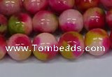 CMJ516 15.5 inches 12mm round rainbow jade beads wholesale