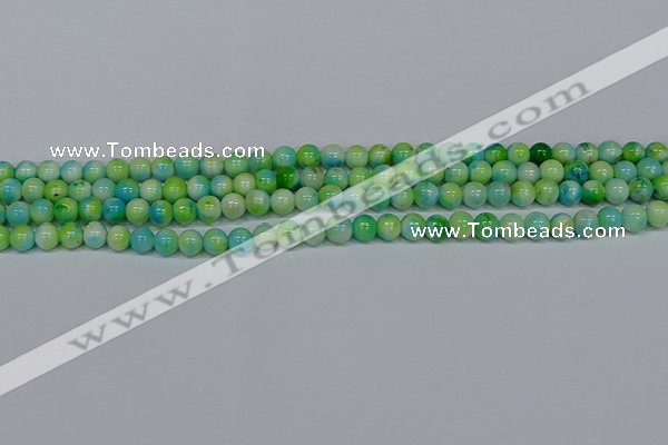 CMJ520 15.5 inches 6mm round rainbow jade beads wholesale