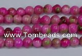 CMJ547 15.5 inches 4mm round rainbow jade beads wholesale