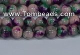 CMJ597 15.5 inches 6mm round rainbow jade beads wholesale