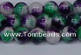 CMJ598 15.5 inches 8mm round rainbow jade beads wholesale