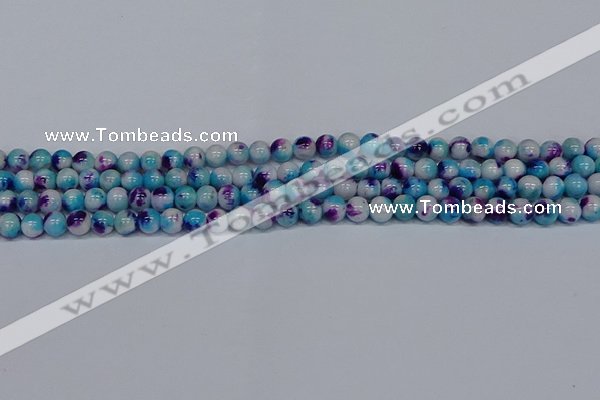 CMJ611 15.5 inches 6mm round rainbow jade beads wholesale