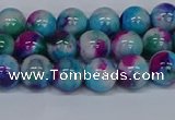 CMJ612 15.5 inches 8mm round rainbow jade beads wholesale